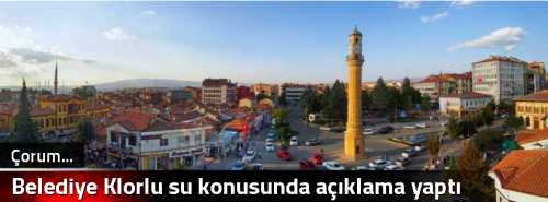 Belediye Klorlu su konusunda açıklama yaptı