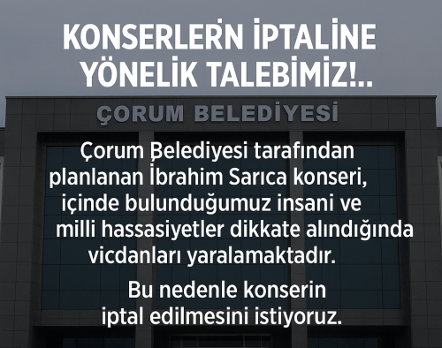 Belediye Konserlerine  Dair Talebimiz!