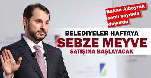 Belediyeler sebze meyve satışına başlıyor!