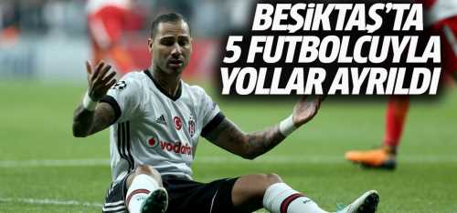 Beşiktaş'ta 5 futbolcuyla yollar ayrıldı