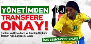 Beşiktaş'ta Ronaldinho'ya onay çıktı!