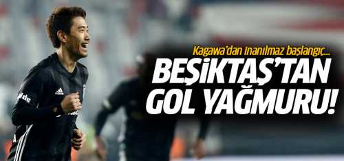 Beşiktaş'tan gol yağmuru: 6-2
