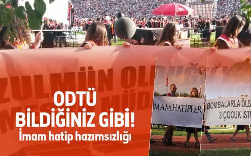 Bir garip ODTÜ kafası ki bölücülük için açık eğitim yuvasına dönmüş