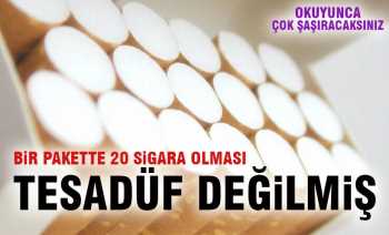 Bir pakette neden 20 sigara var?
