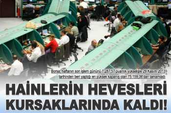 Borsa bu hafta coştu