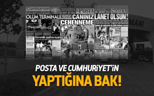 Böyle gazetecilik olamaz Cumhuriyet'in yaptığına bak!