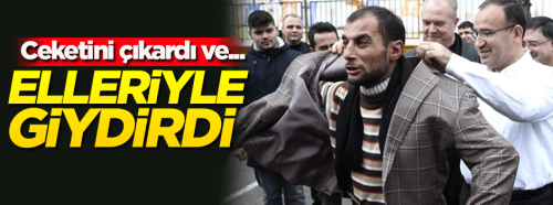 BOZDAĞ VATANDAŞIN İSTEĞİNİ ELİYLE GİYDİRDİ