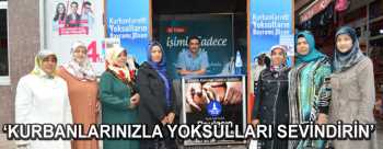 Bu Kurbanda  yoksulları sevindirin