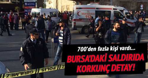 Bursa'da intihar saldırısında kadın Terörist  öldü, 11 yaralı