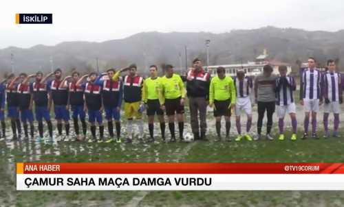 ÇAMUR SAHA, MAÇA DAMGA VURDU
