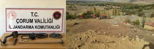 Çatak Köyünde Kaçak Kazı Yapanlara Suçüstü