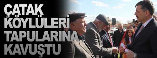 Çatak köyünde toplulaştırma töreni