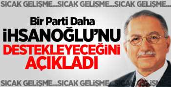 Çatı Aday"a Bir Destek Daha geldi