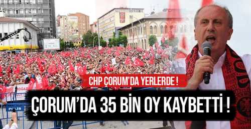 CHP Çorum'da kan kaybetti