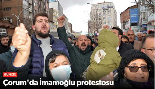 CHP Çorum İl Başkanlığı Önünde Protesto! 