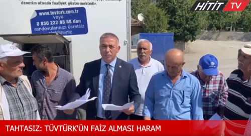 CHP Çorum milletvekili Mehmet Tahtasız "TÜVTÜRK'e çağrıda bulundu 