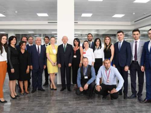 CHP GENEL BAŞKANI KEMAL KILIÇDAROĞLU ÇORUM AHLATÇI ALTIN RAFİNERİSİNİ ZİYARET ETTİ