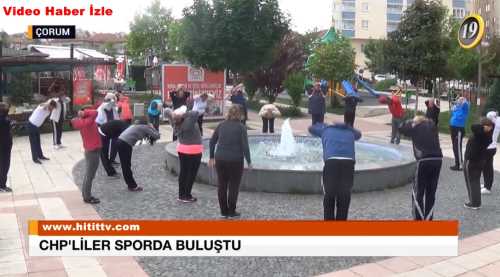 CHP İlçe Örgütü  Sabah Sporunda Buluştu