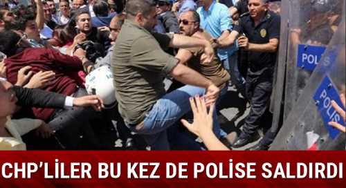 CHP'lilerle polis arasında arbede yaşandı