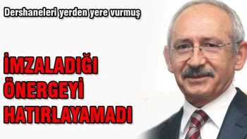 CHP'nin 2005'te verdiği önergesini hatırlayamadı