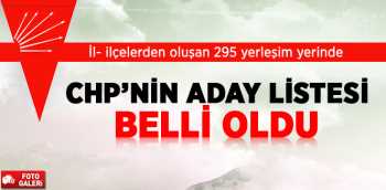 CHP Parti Meclisi, il ve ilçelerden oluşan 295 belediye başkan adaylarını belirledi
