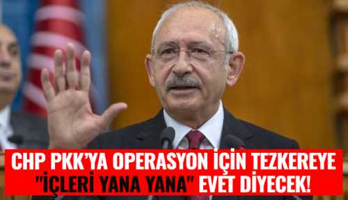 CHP tezkereye "içleri yana yana" evet diyecek! 