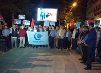 ÇİN ZULMÜNE ÇORUM'DAN YÜKSELEN HAYKIRIŞ