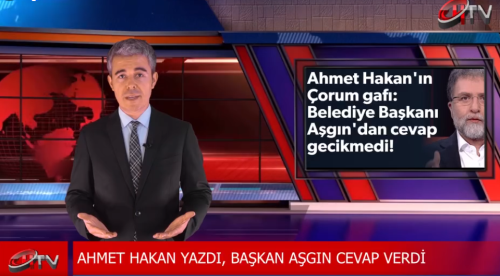 CNN TÜRK'ün Enkırmeni Ahmet Hakan'ın Gafına Başkan Aşgın Cevap Verdi! 