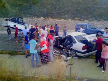 ÇORUM - KARGI’DA TRAFİK KAZASI 7 YARALI