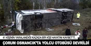 ÇORUM -OSMANCIK'tA TRAFİK KAZASINDA  ÖLÜ VE YARALI VAR 