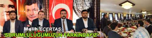 Çorum’a gelen AK Parti Genel Merkez Gençlik Kolları Başkanı Melih Ecertaş, sivil toplum kuruluşlarının temsilcileri ile buluştu