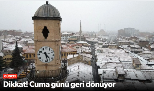 Çorum’a Yeniden Kar Geliyor