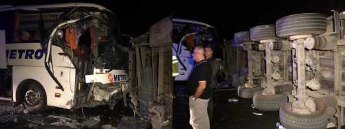 Çorum’a Yolcu Getiren Otobüs Kaza Yaptı