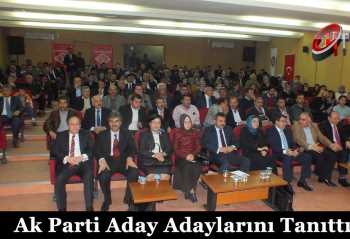 ÇORUM AK PARTİ ADAY TANITIMI YAPIYOR