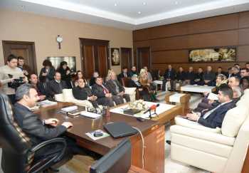 ÇORUM AK PARTİ BAŞKAN KÜLCÜ'YÜ TEBRİK ETTİ