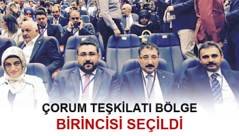 ÇORUM AK PARTİ BÖLGE BİRİNCİSİ