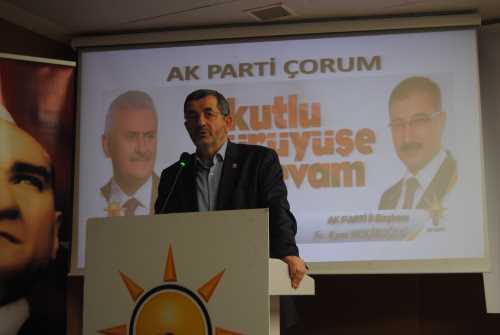 Çorum Ak Parti İl Koordinatörü Recep Yıldırım "Müslüman Türk’ün Müslüman Türk’ ten başka dostu yoktur"