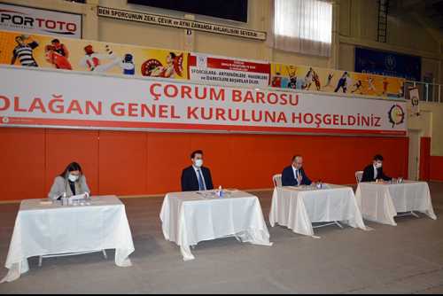 Çorum Barosu Olağan Genel Kurulu yapıldı