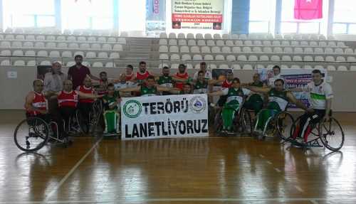 Çorum Basketbol Akademi Tekerlekli Sandalye Basketbol Takımı Terörü Lanetledi.