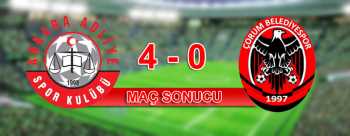 ÇORUM BELEDİYE SPOR’DA HÜSRAN: 4-0