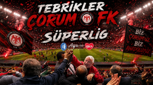 Çorum Belediyesi Arca Çorum FK Şampiyonluk Kutlaması