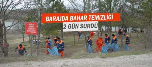 Çorum Belediyesi Temizlik İşleri Müdürlüğü’ne bağlı ekipler baraj çevresinde geniş kapsamlı temizlik yaptı.