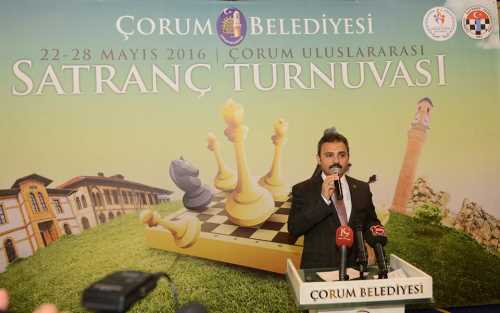 Çorum Belediyesi Uluslararası Açık Satranç Turnuvası başladı