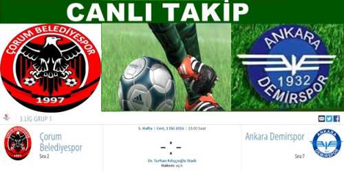 Çorum Belediyespor-Ankara Demirspor 