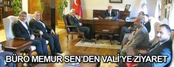 Çorum Büro Memur Sen yöneticileri Vali'yi ziyaret etti