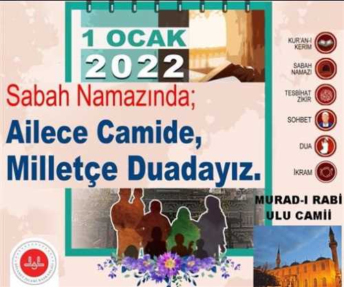 Çorum'da "Ailece Camide, Milletçe Duadayız"