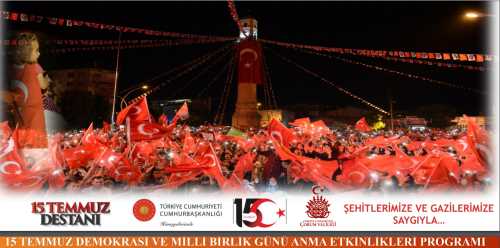 Çorum'da 15 Temmuz programı