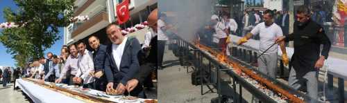 Çorum'da 19 Metrelik Kebap Yapıldı!