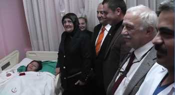 Çorum´da 2016 yılının ilk bebeği "İnci Fatıma" oldu 