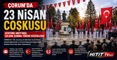 Çorum’da 23 Nisan Coşkusu Yaşandı!